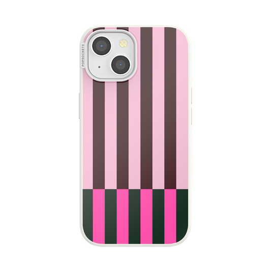 Pop of Pink Stripe — iPhone 15 MagSafe Case - US 34909