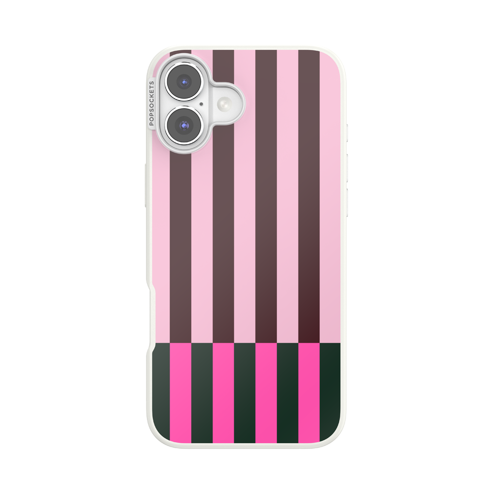 Pop of Pink Stripe — iPhone 16 Plus MagSafe Case - US 46678