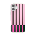 Pop of Pink Stripe — iPhone 16 Plus MagSafe Case - US 46678