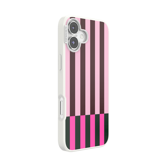 Pop of Pink Stripe — iPhone 16 Plus MagSafe Case - US 46678