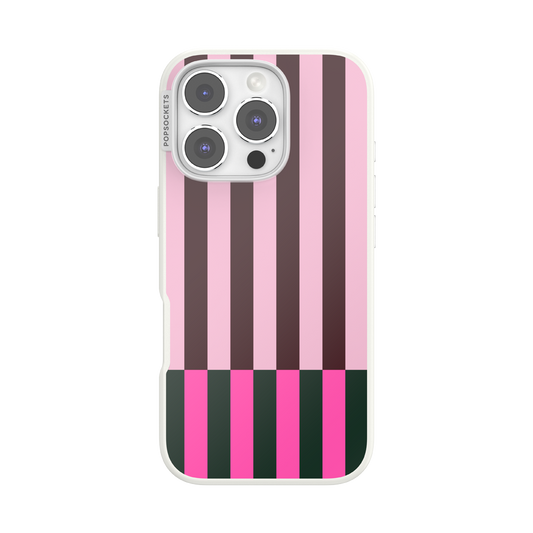 Pop of Pink Stripe — iPhone 16 Pro MagSafe Case - US 85021