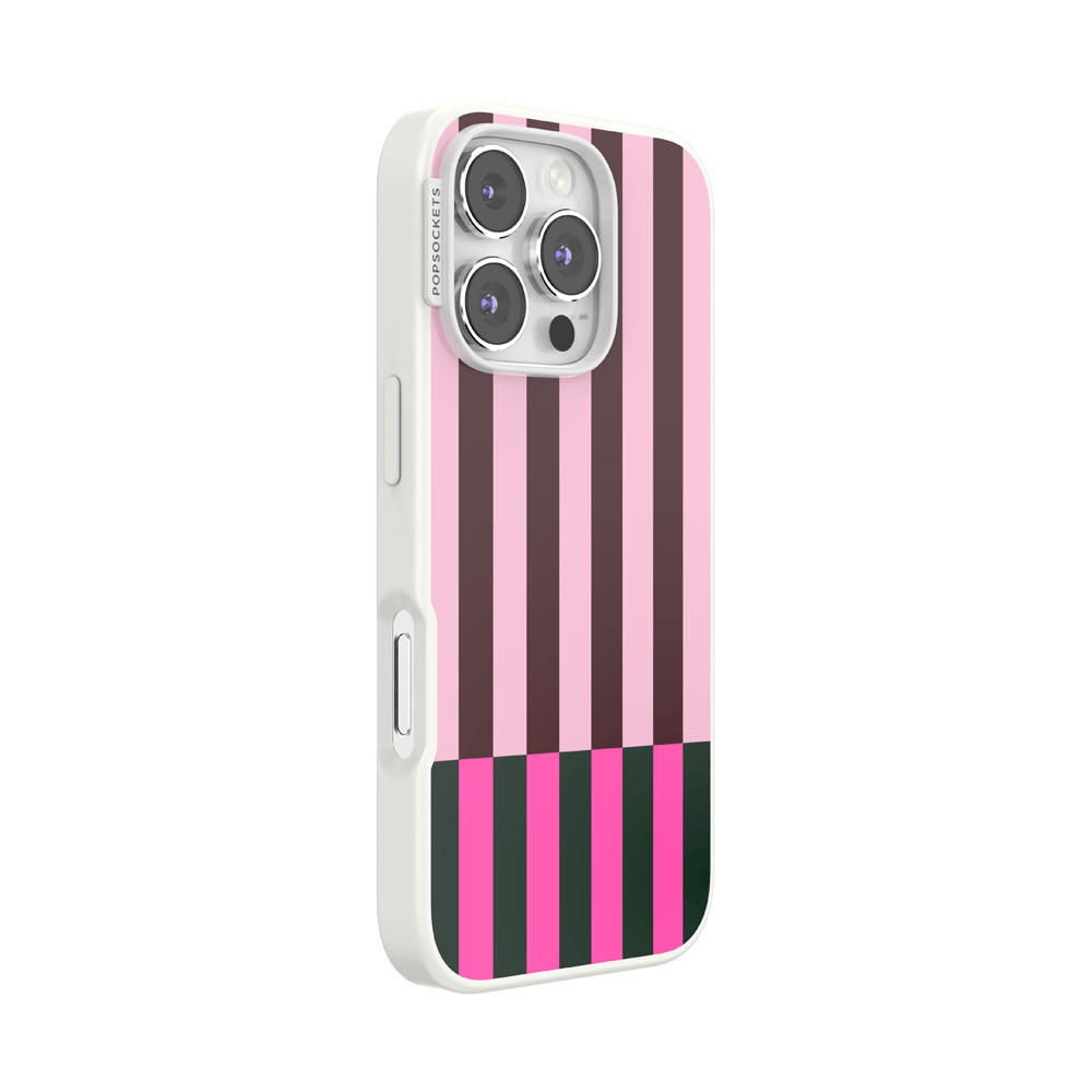 Pop of Pink Stripe — iPhone 16 Pro MagSafe Case - US 85021