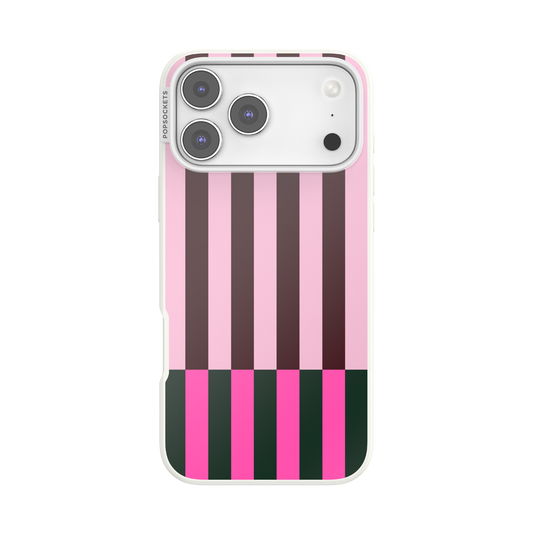 Pop of Pink Stripe — iPhone 17 Pro Max MagSafe Case - US 50008