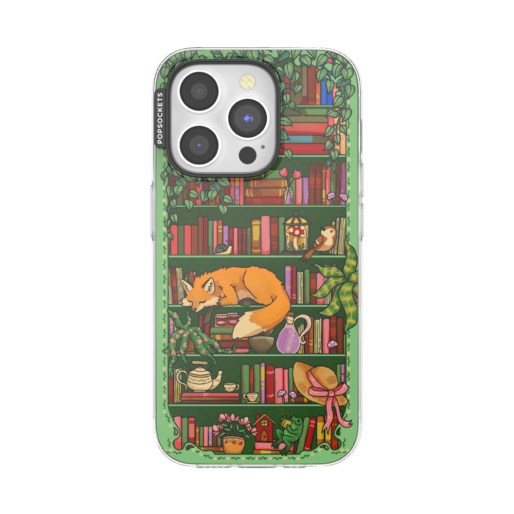 Storied Shelves Green — iPhone 15 Pro MagSafe Case - US 79271