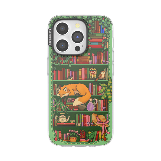 Storied Shelves Green — iPhone 15 Pro MagSafe Case - US 79271