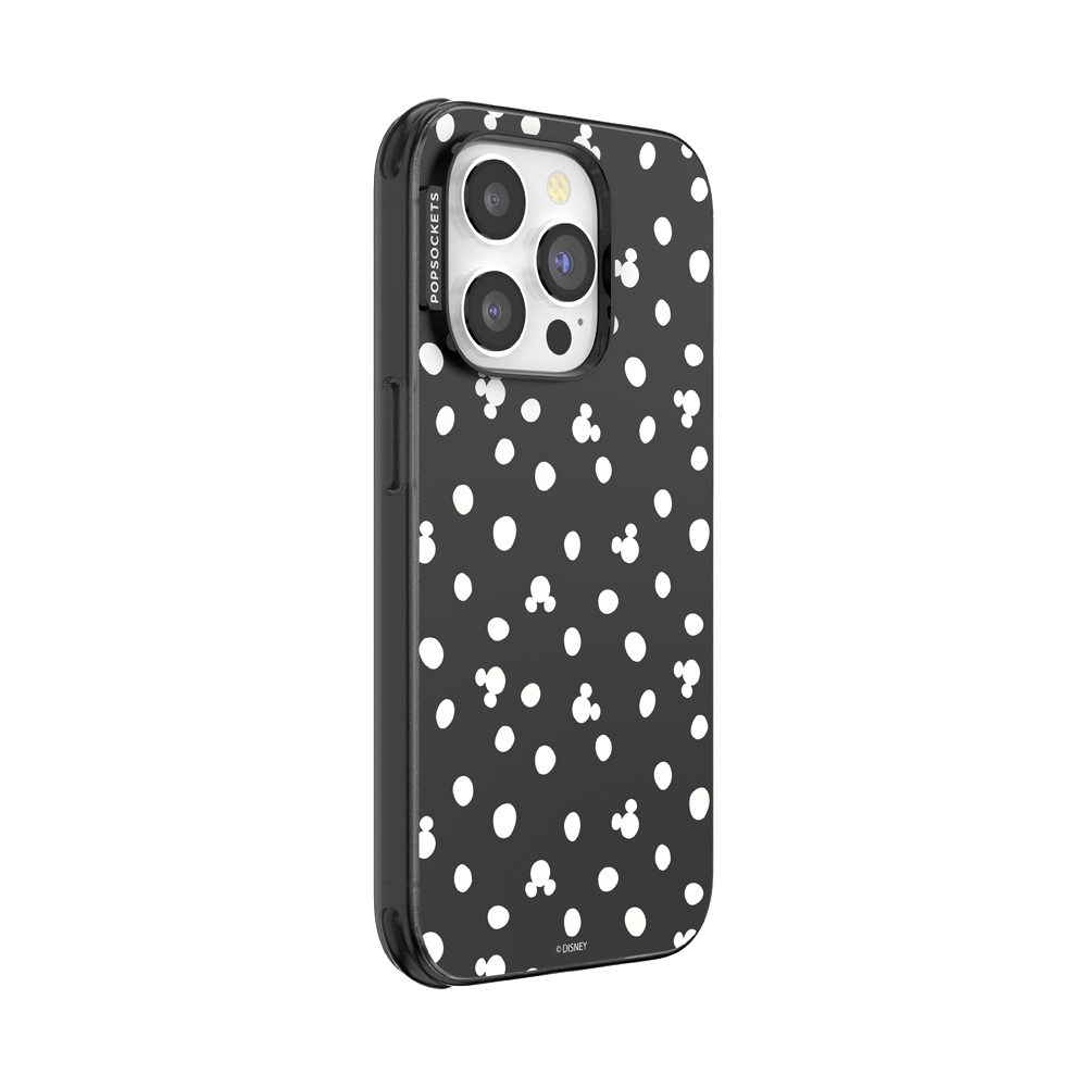 Translucent Black Mickey Polka Dot — iPhone 14 Pro MagSafe Case - US 00437