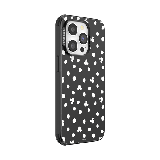 Translucent Black Mickey Polka Dot — iPhone 14 Pro MagSafe Case - US 00437