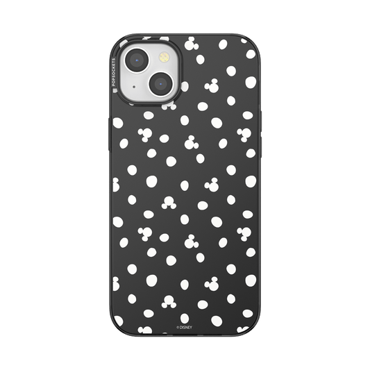 Translucent Black Mickey Polka Dot — iPhone 15 Plus MagSafe Case - US 87574