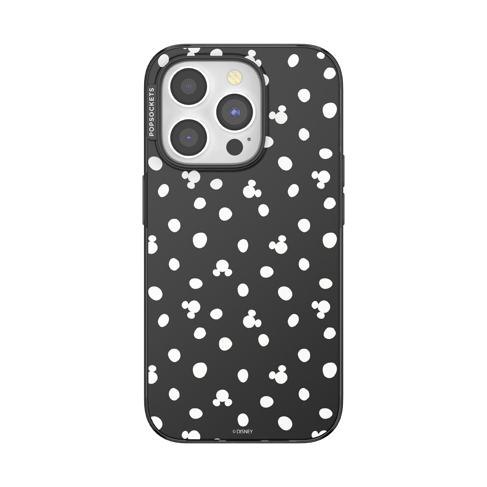 Translucent Black Mickey Polka Dot — iPhone 15 Pro MagSafe Case - US 53538