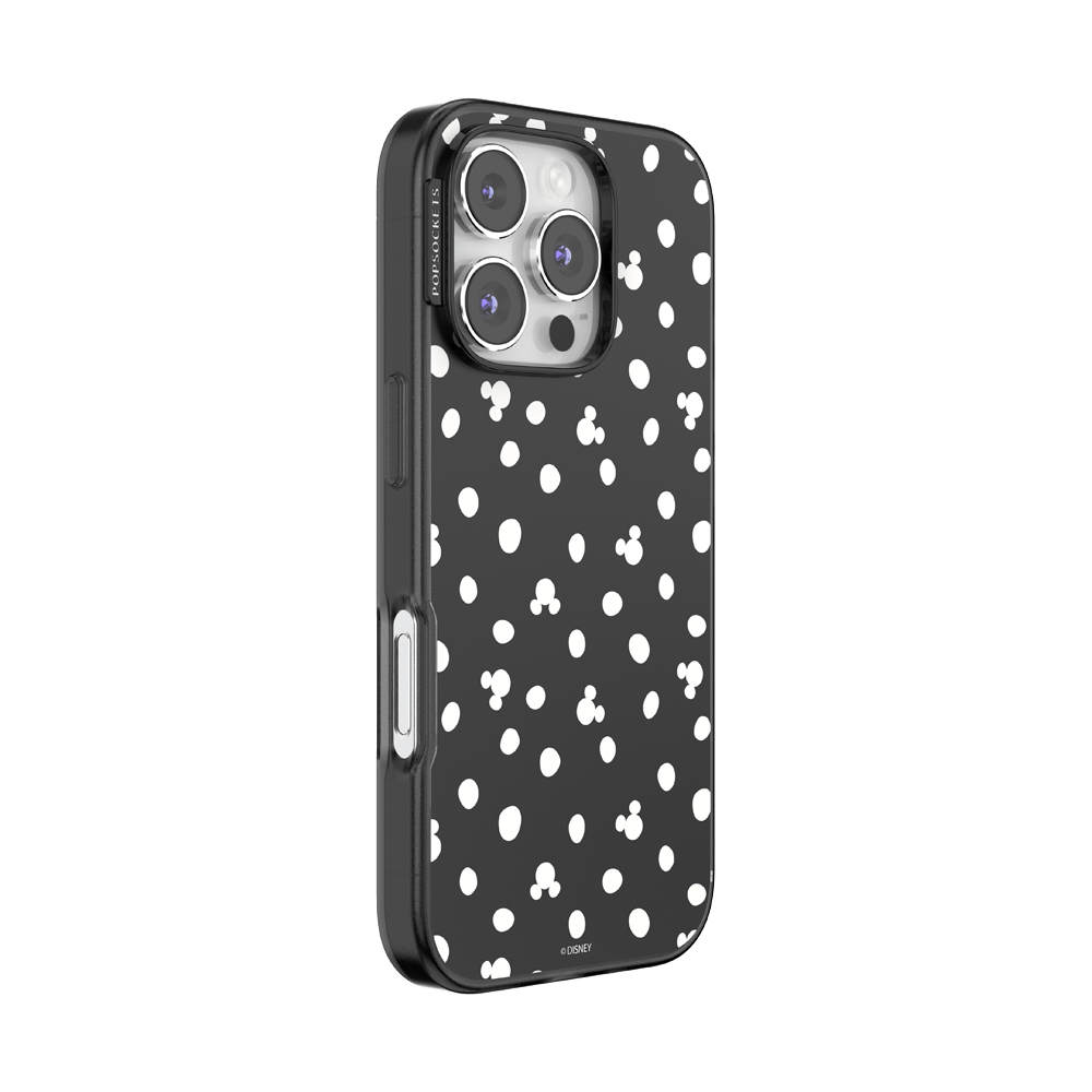 Translucent Black Mickey Polka Dot — iPhone 16 Pro MagSafe Case - US 47638