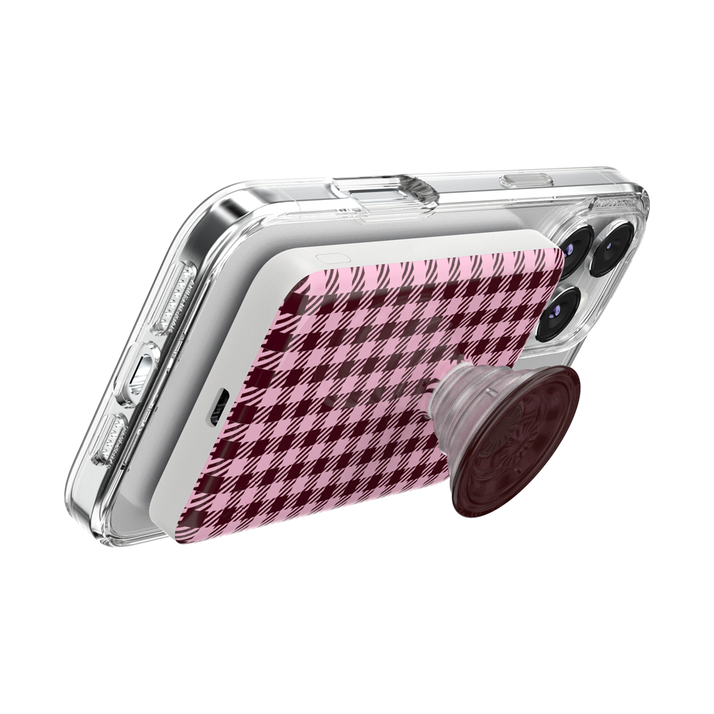 Black Cherry Gingham — MagSafe PowerPack - US 16543
