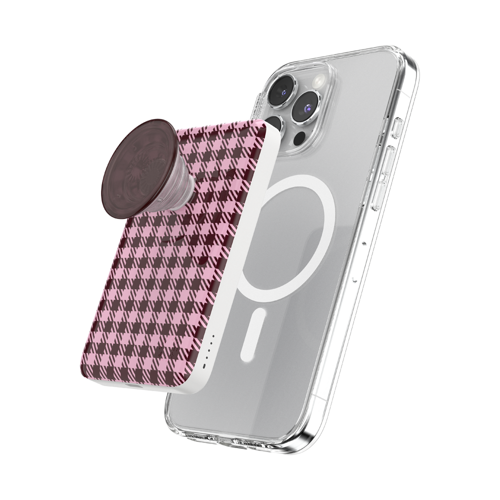 Black Cherry Gingham — MagSafe PowerPack - US 16543