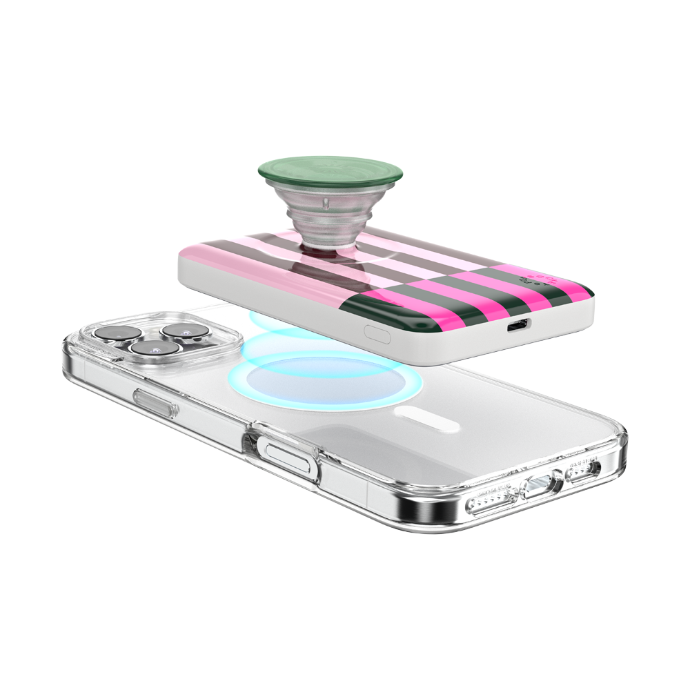 Pop of Pink Stripe — MagSafe PowerPack - US 19161