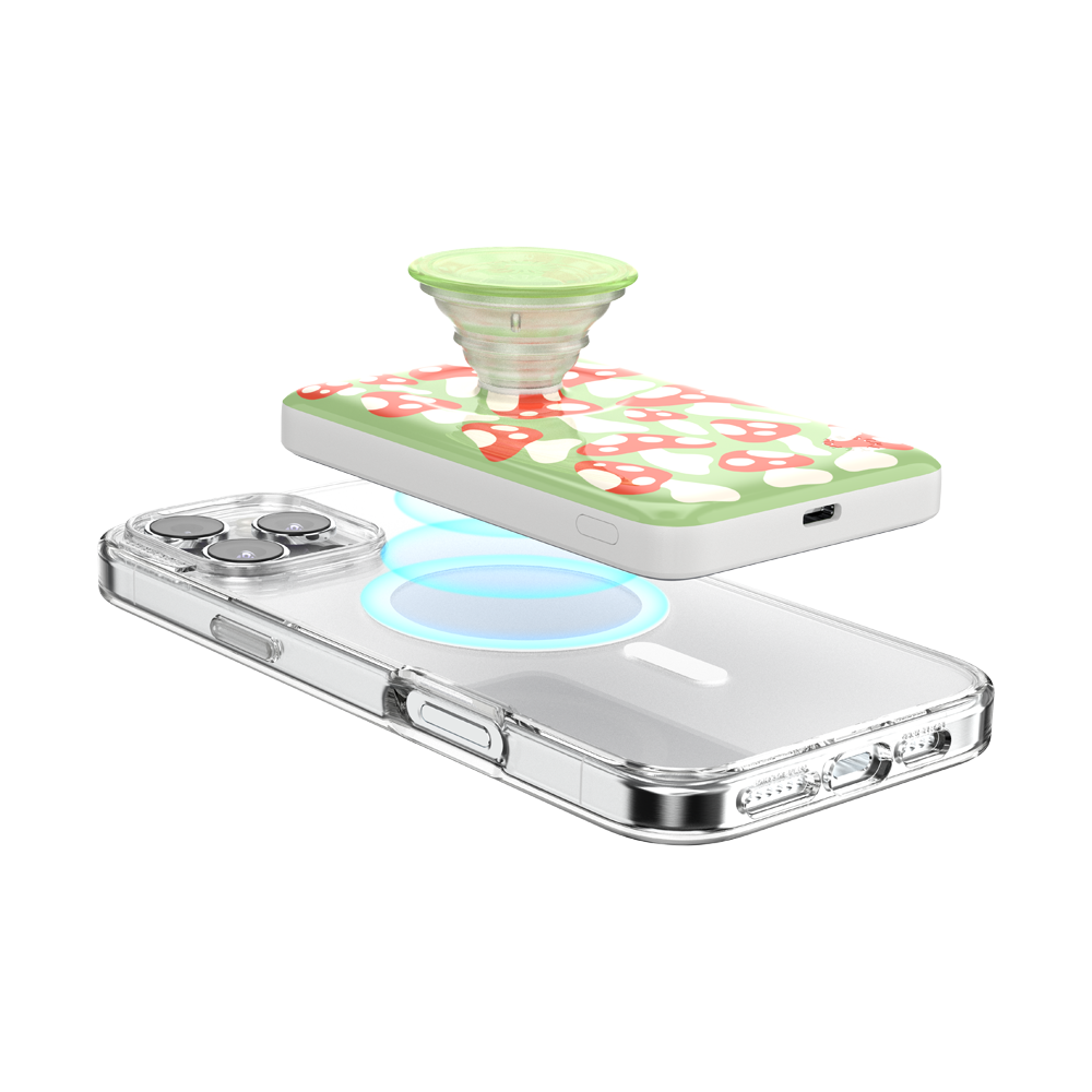 Red Shrooms Green — MagSafe PowerPack - US 15149