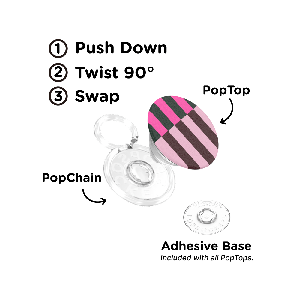 Pop of Pink Stripe — PopTop - US 91610