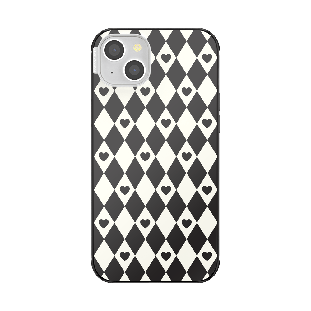 Harlequin Hearts Black  — iPhone 14 Plus MagSafe Case - US 27774
