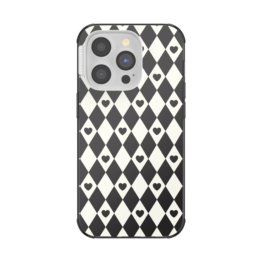 Harlequin Hearts Black — iPhone 14 Pro MagSafe Case - US 04934