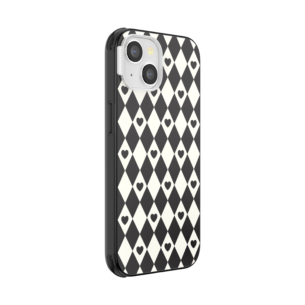 Harlequin Hearts Black  — iPhone 14 MagSafe Case - US 15561
