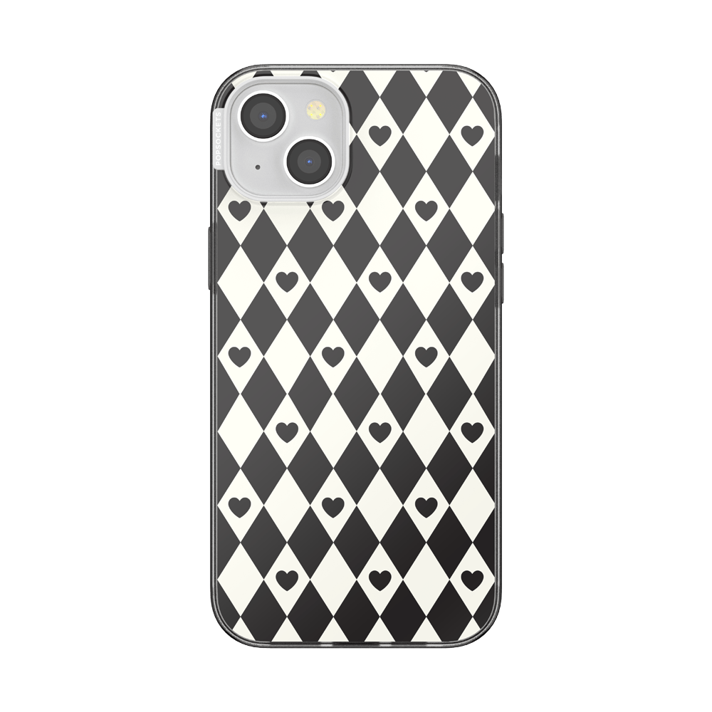 Harlequin Hearts Black  — iPhone 15 Plus MagSafe Case - US 99891