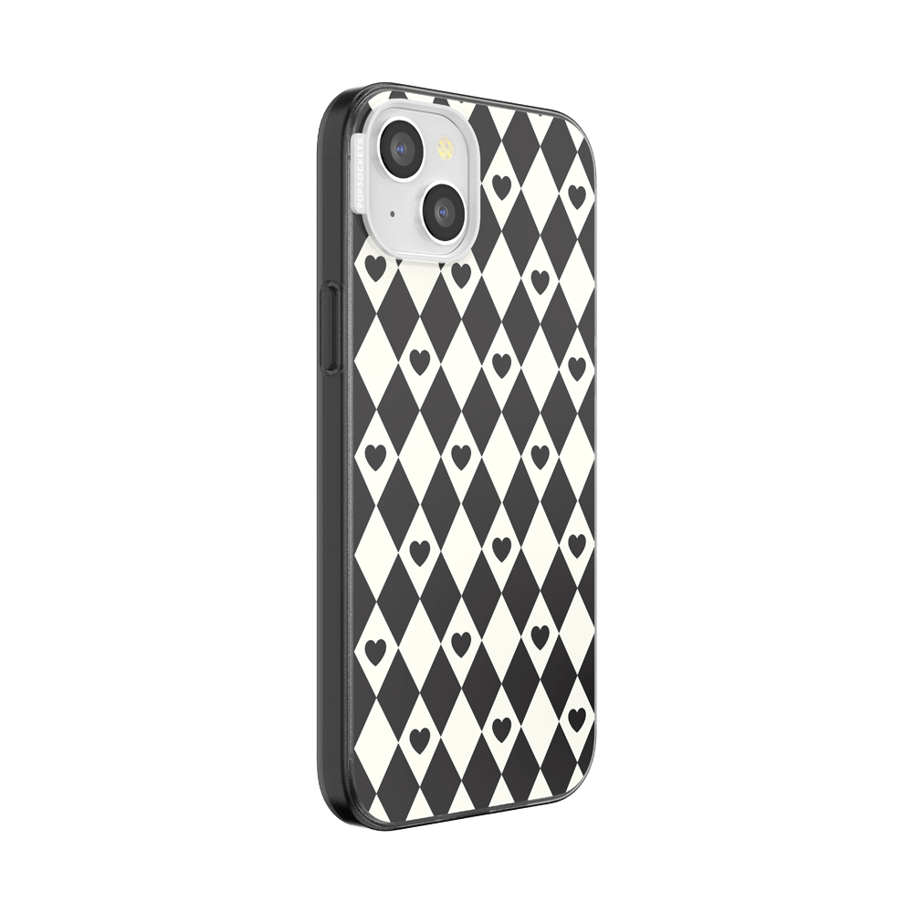 Harlequin Hearts Black  — iPhone 15 Plus MagSafe Case - US 99891