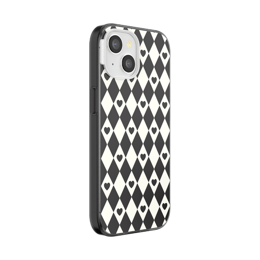 Harlequin Hearts Black  — iPhone 15 MagSafe Case - US 99232
