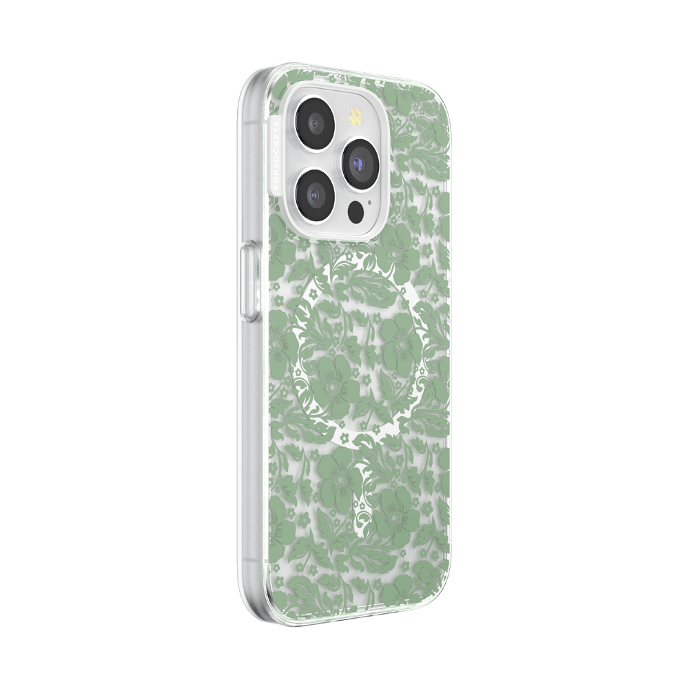 Lace Eucalyptus — iPhone 15 Pro MagSafe Case - US 09053
