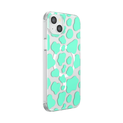 Turquoise Cow Cow  — iPhone 14 Plus MagSafe Case - US 94946