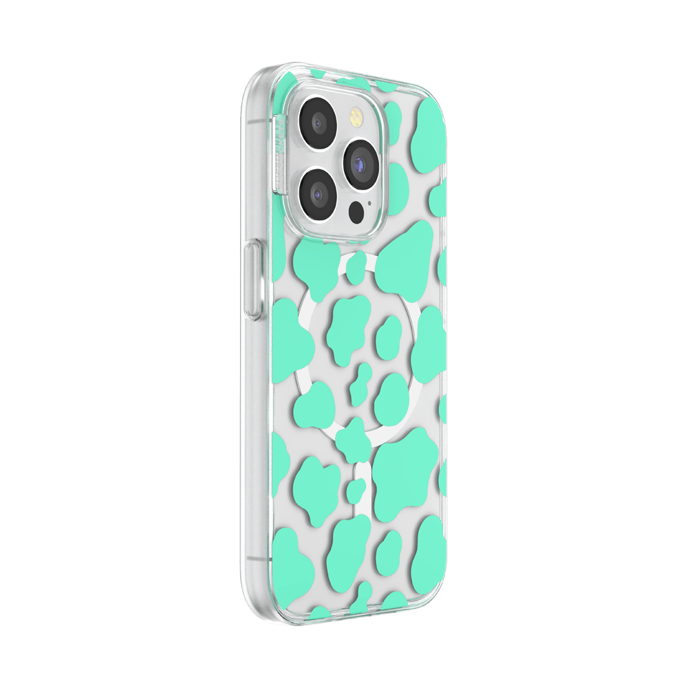 Turquoise Cow Cow — iPhone 15 Pro MagSafe Case - US 70101