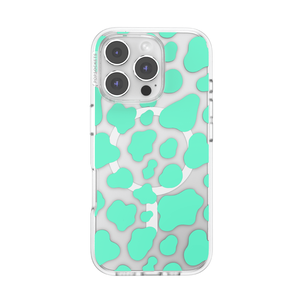 Turquoise Cow Cow — iPhone 16 Pro MagSafe Case - US 15059
