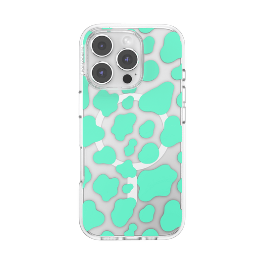 Turquoise Cow Cow — iPhone 16 Pro MagSafe Case - US 15059