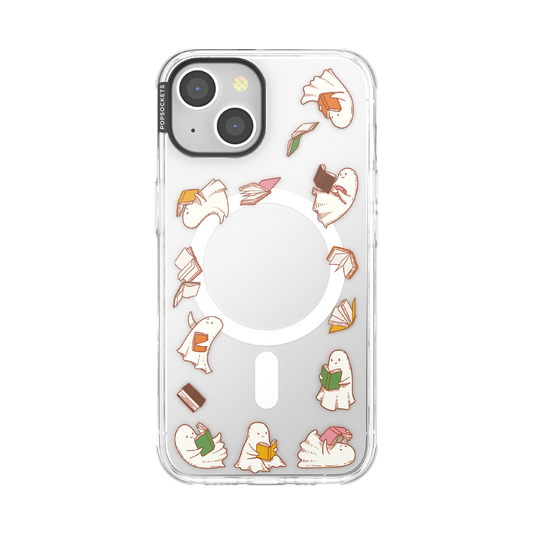 Spooky Book Club Clear  — iPhone 14 MagSafe Case - US 13712