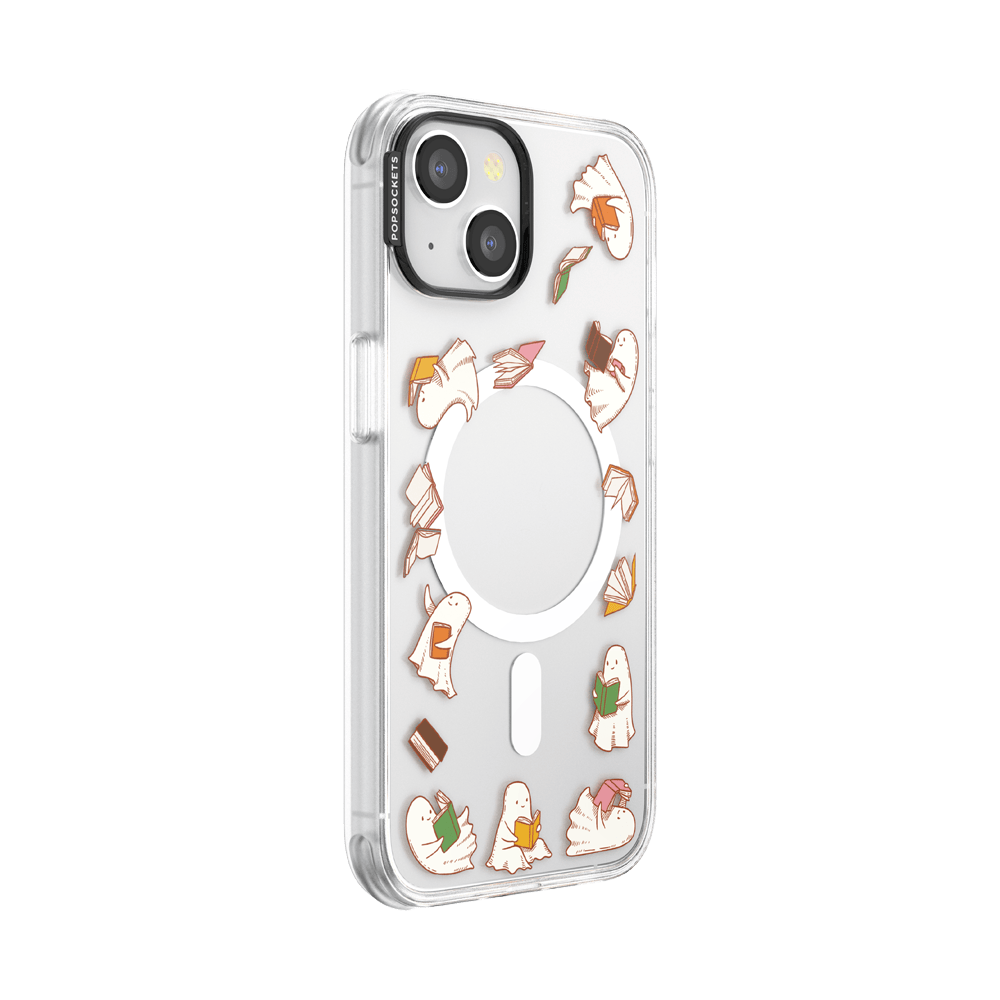 Spooky Book Club Clear  — iPhone 14 MagSafe Case - US 13712