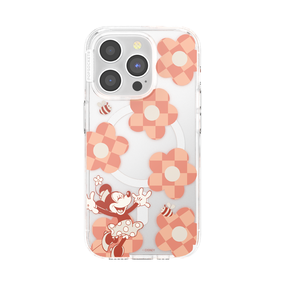 Minnie Checkered Flower — iPhone 15 Pro MagSafe Case - US 57862