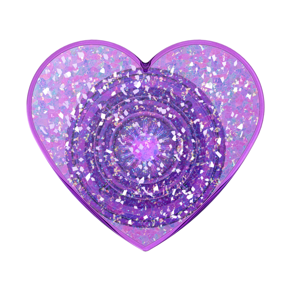 Iridescent Confetti Dreamy Heart — Adhesive PopGrip - US 58379