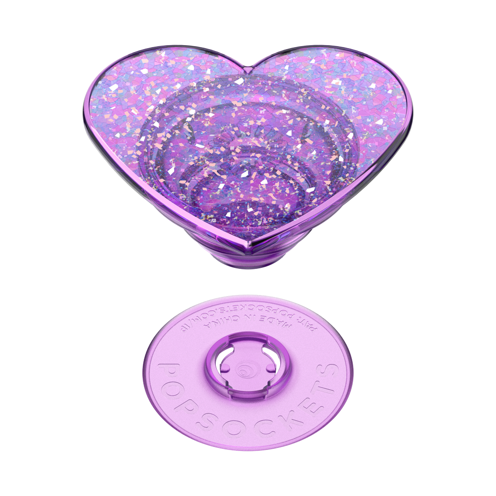 Iridescent Confetti Dreamy Heart — Adhesive PopGrip - US 90615