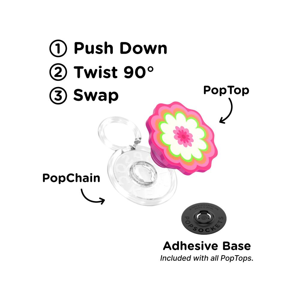 Molded Flower Kaleidoscope Pink — PopTop - US 15339