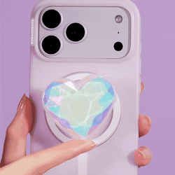 Iridescent Crystal Heart — MagSafe PopGrip - US 90831