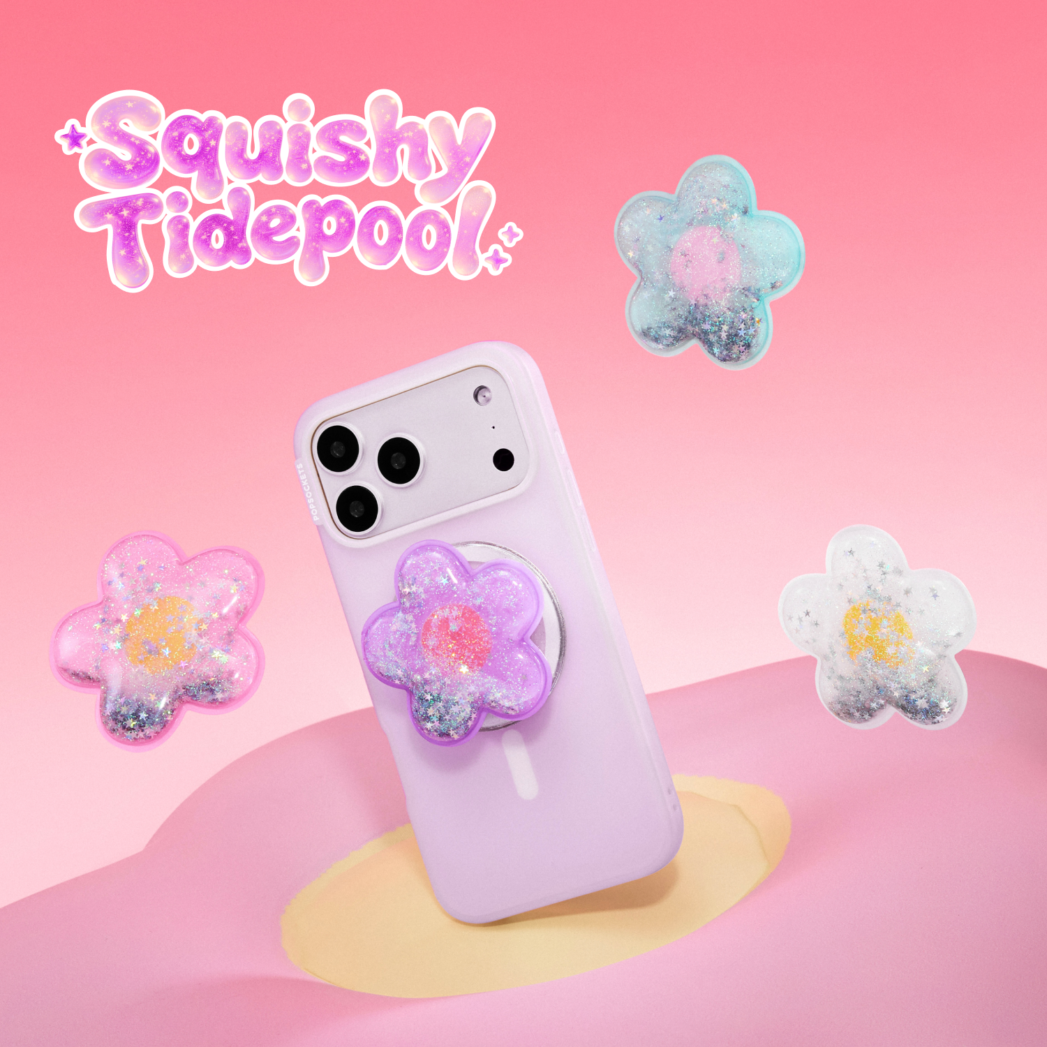 Tidepool Squishy Daisy White — MagSafe PopGrip - US 52756