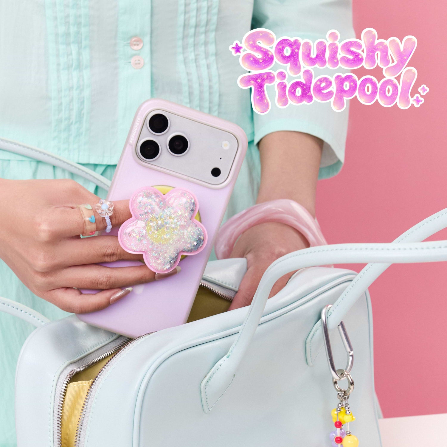 Tidepool Squishy Daisy Pink — MagSafe PopGrip - US 80864