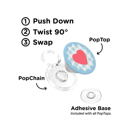 Gingham Heart —  PopTop - US 96906