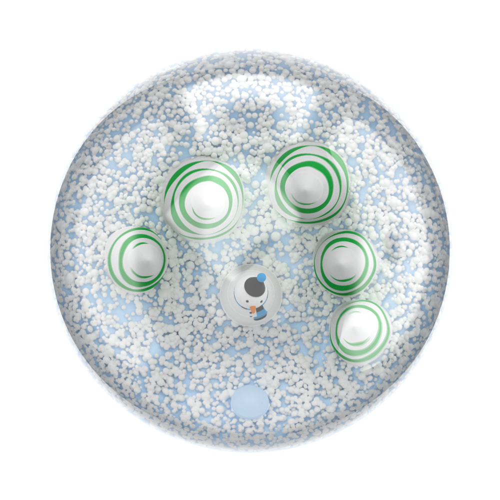 Tidepool Globe Snowland — Adhesive PopGrip - US 13537