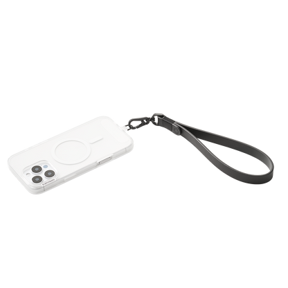Vegan Leather Black — Phone Wristlet - US 99110
