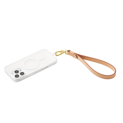 Vegan Leather Tan — Phone Wristlet - US 09544