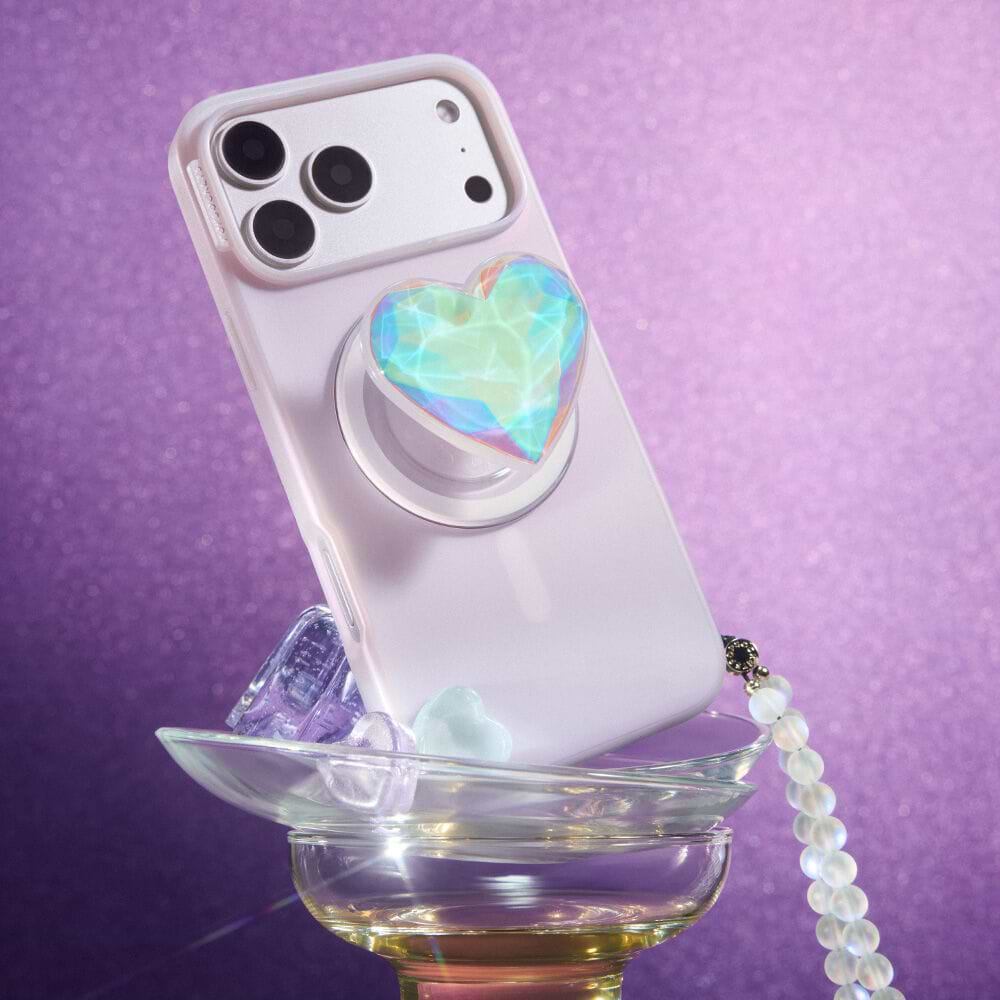 Iridescent Crystal Heart — MagSafe PopGrip - US 61777