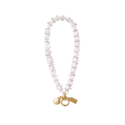 Coral Pearl Clam Charm — Phone Wristlet - US 27225