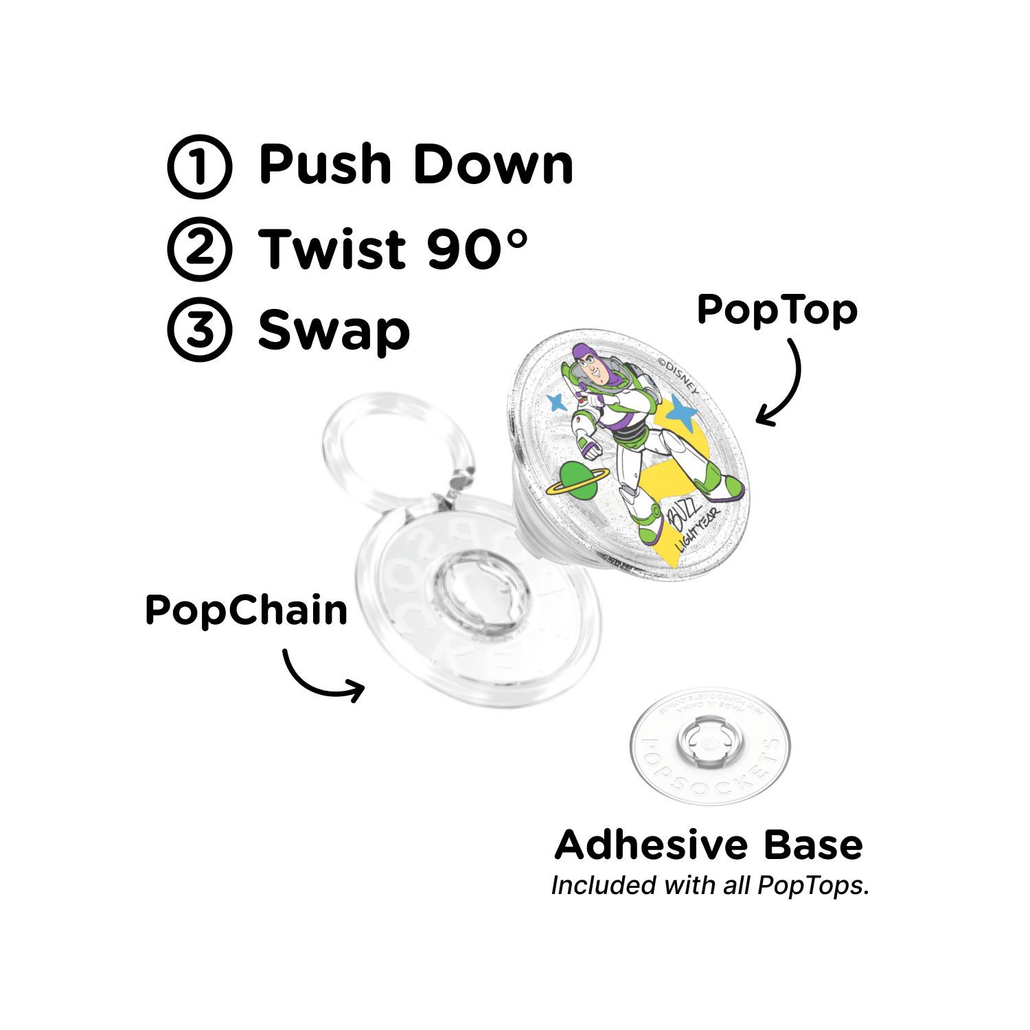 Toy Story Glitter Buzz  —  PopTop - US 07924
